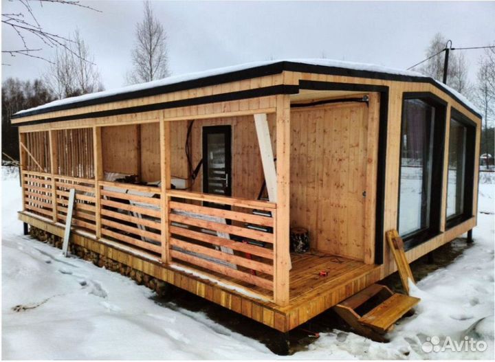 Каркасный теплый дом с доставкой 110 м кв, арт. бх-4684