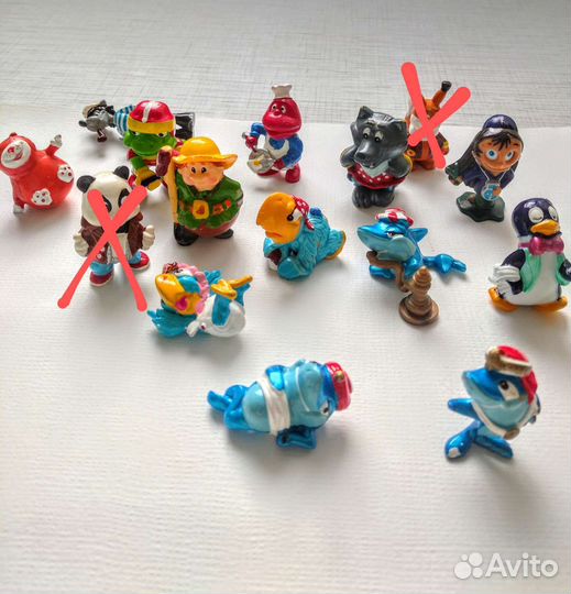 Крокодилы игрушки из Киндер сюрприза