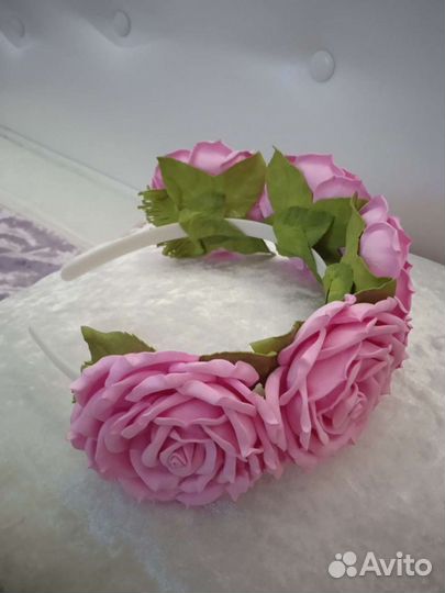 Ободок для волос ручной работы