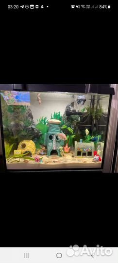 Декорации для аквариума домики губка боб