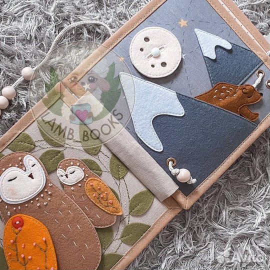 Развивающая книга из фетра