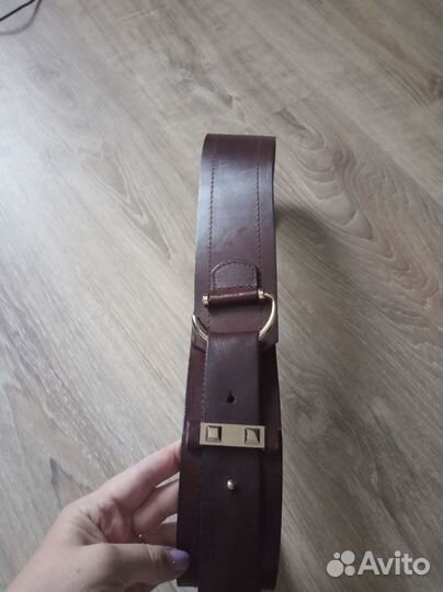 Пояс-ремень кожаный женский