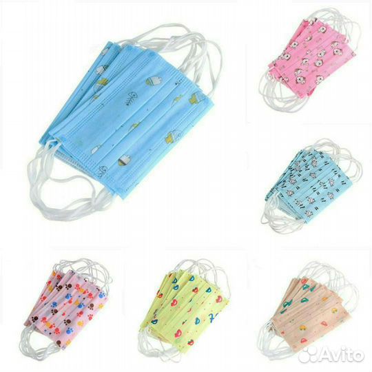 Маски многоразовые и одноразовые детские взрослые