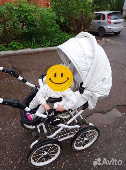 Коляска 2 в 1 эко кожа