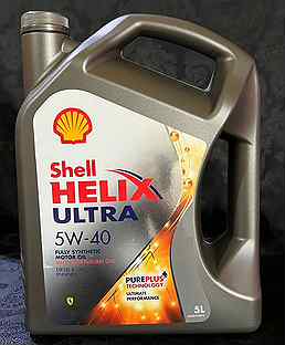 Масло Shell Helix Ultra 5W-40, 5л