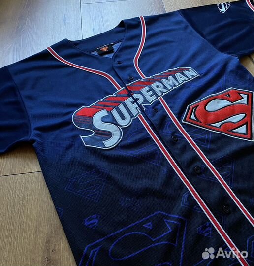 Джерси Warner Bros. Superman оригинал винтаж L-XL