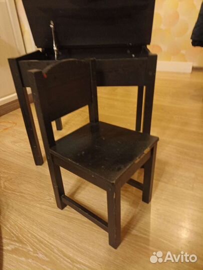 Детский стол деревянный+стул IKEA