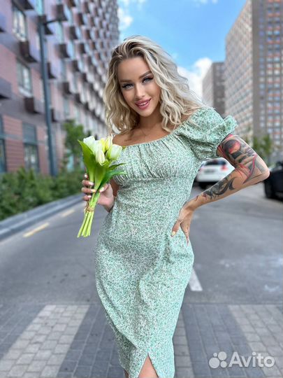 Красивое летнее платье 42 44 46 48