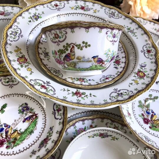 Антикварный сервиз Chelsea Spode Англия