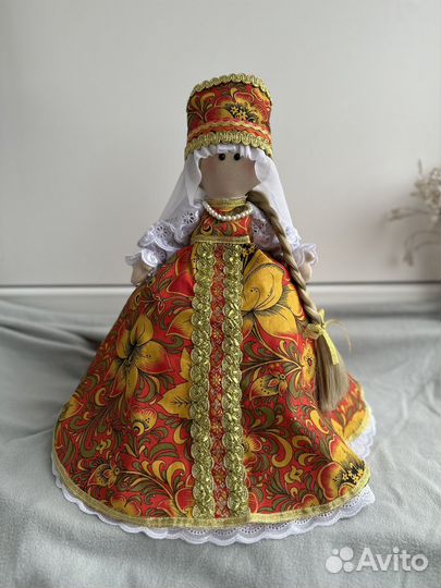 Кукла баба на чайник