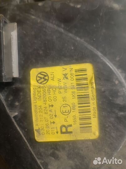 Передние фары гольф 6+