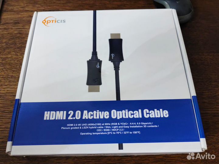 Кабель hdmi 2.0 гибридный