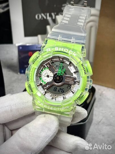 Часы G-Shock 110 лаймовые