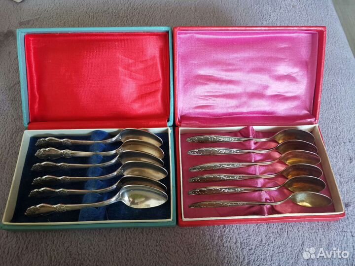 Советские наборы столовых приборов (ложки мнц)