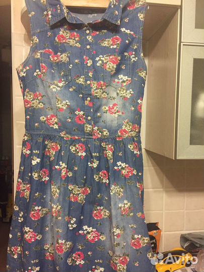 Платье джинсовое