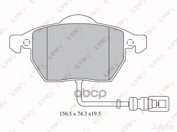 Колодки тормозные передние audi A3 1.8 T 98