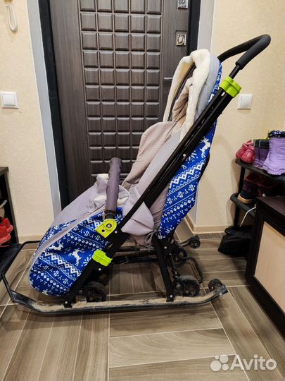 Детские санки коляска