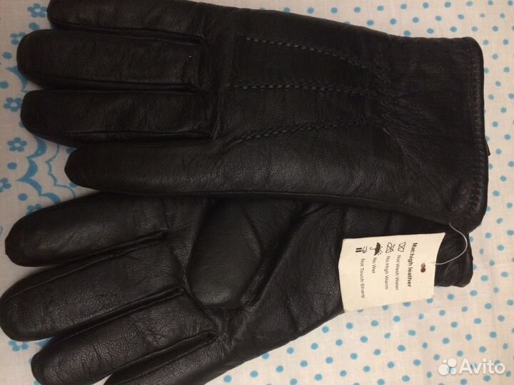 Перчатки из натуральной кожи женские на меху