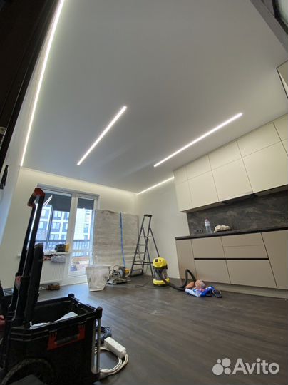 Установка светодиодного освещения, подсветки