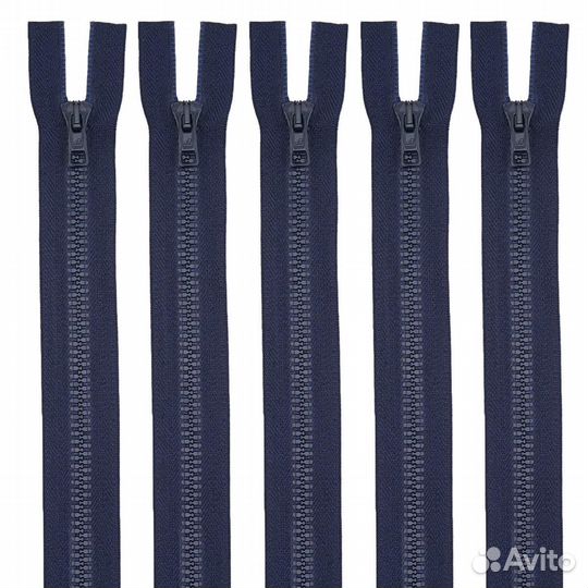 044 т.синий Молния трактор Тип 10 (6мм) 2 замка 85см Arta-F (044 т.синий), 5 шт