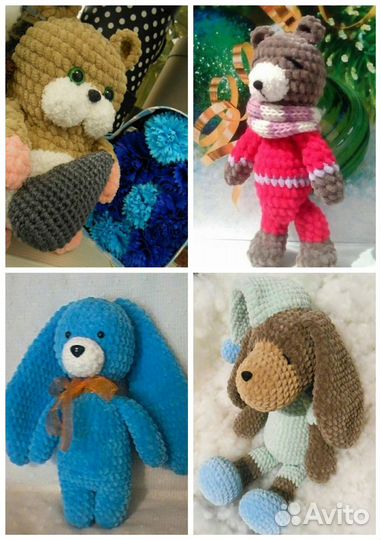 Вязаные плюшевые игрушки амигуруми