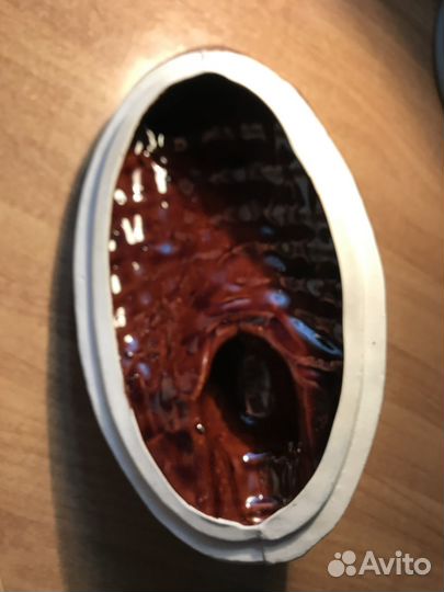 Крышка от глиняной гусятницы