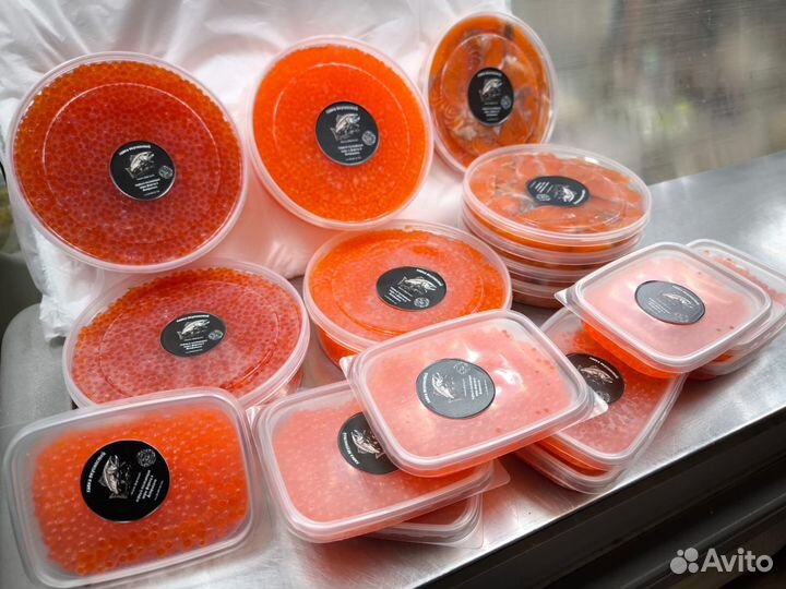 Красная икра форели 100 грамм, 500 грамм, 2 кг