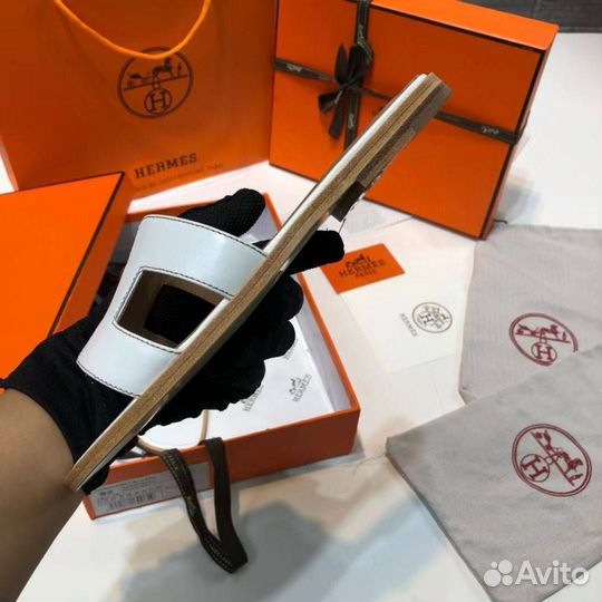 Шлепки Сланцы Hermes женские Размер 36-41