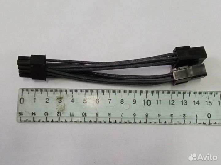 Переходник разветвитель с 2 6pin GPU на 8pin GPU д