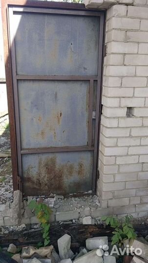 Ворота гаражные металлические бу