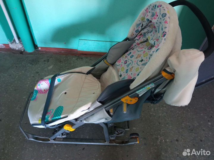 Детские санки коляска ника