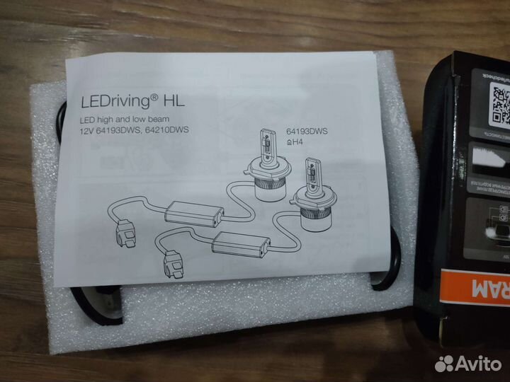 Лампа Osram Ledriving H7 6000K новые