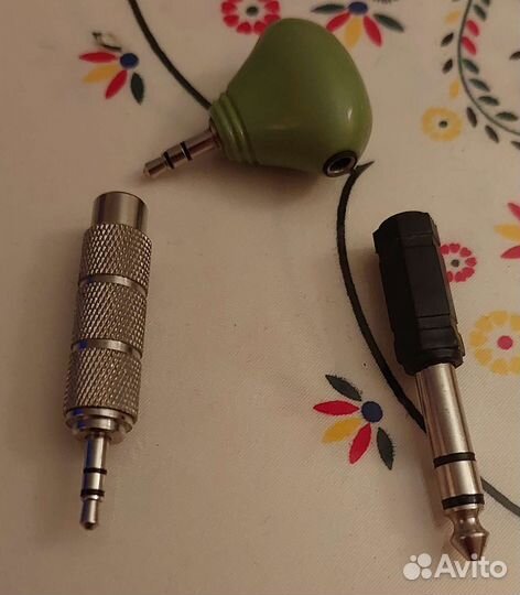 Переходник jack 3.5 на 6.3, 3.5-3.5 на 3.5