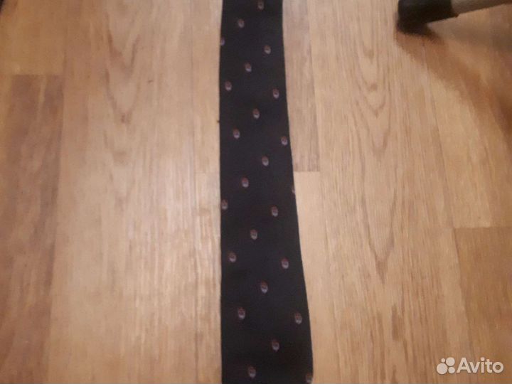 Галстук винтажный 100 шелк