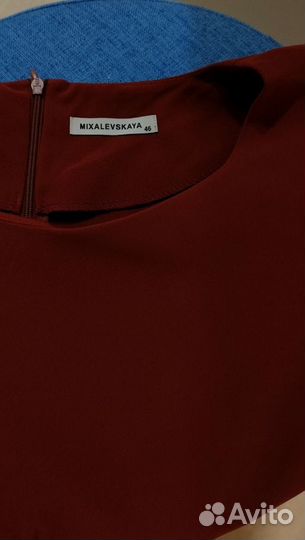 Платье бордовое 46 размер