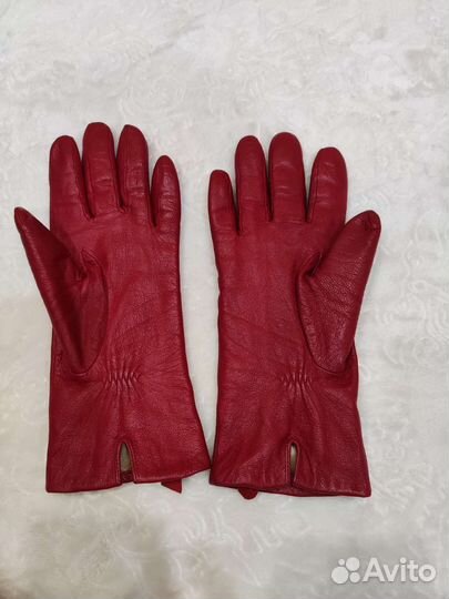 Перчатки женские кожаные 6 размер