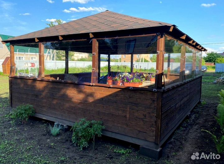 Мягкое стекло для беседок