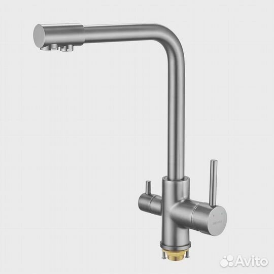 Кухонный смеситель фильтр оружейная сталь Shevani