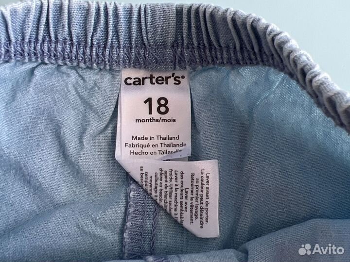 Летний костюм для девочки 74 80 carters