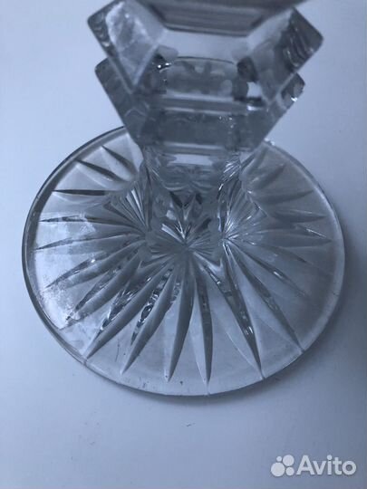 Большая хрустальная ваза для цветов