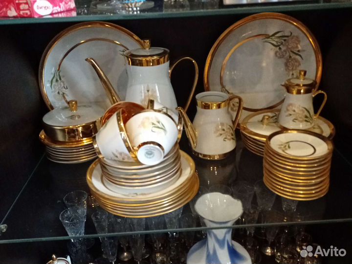 Немецкий сервиз гдр кофейный на 12 персон