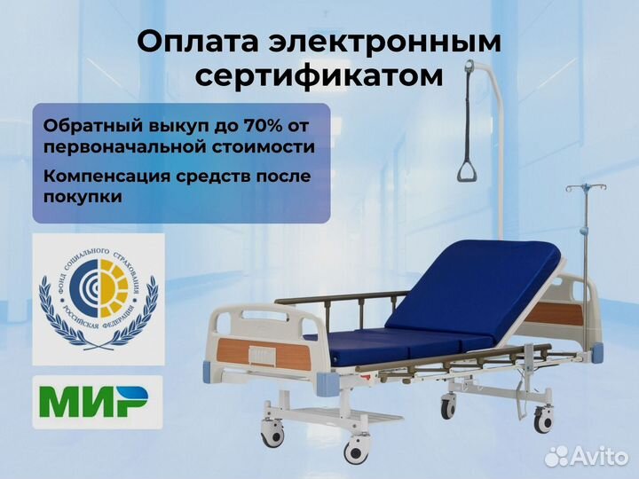 Кровать функциональная для ухода за больными