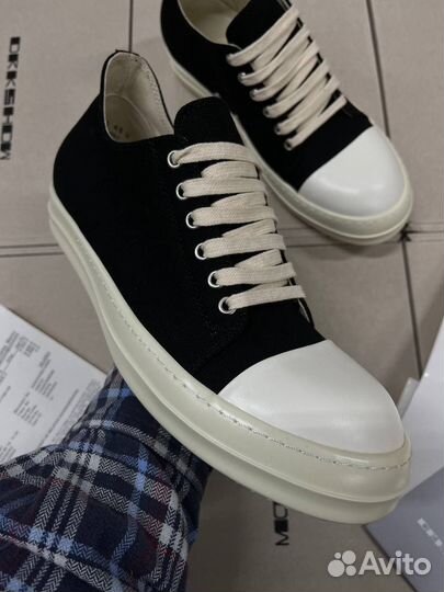 Кеды Rick Owens Low Ramones Twill