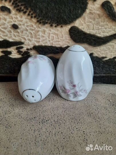 Набор солонка и перечница,фарфор,Ямокоси Орёл