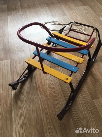 Санки на веревке