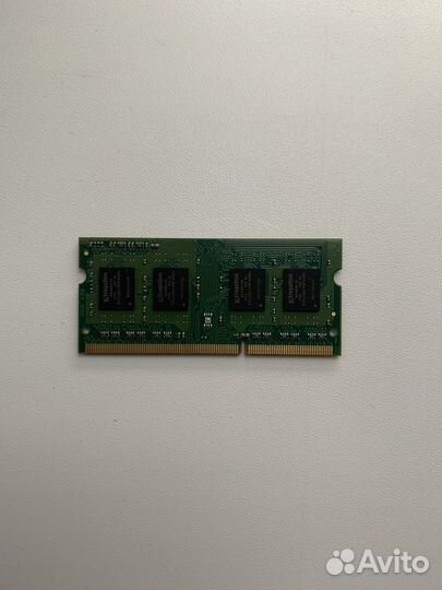Оперативная память So-dimm Kingston ddr3l 4gb