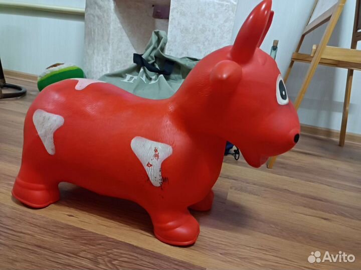 Игрушка Корова попрыгушка (прыгалка)