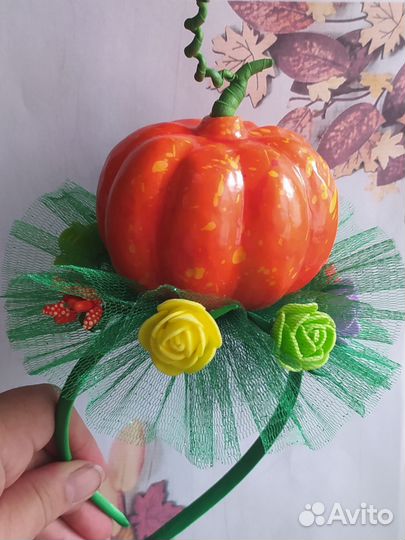 Тыква ободок/ заколка