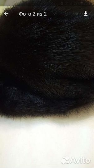 Шапка новая норковая 58