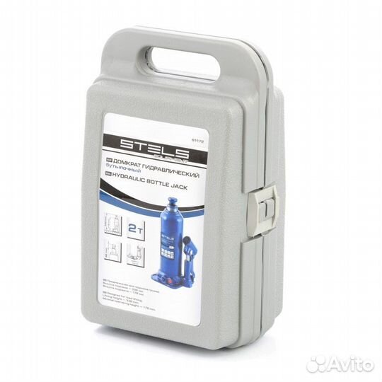 Домкрат гидравлический бутылочный Stels 51172, 2 т